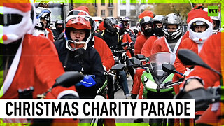Holiday charity: Madrid bikers ride city streets to raise funds