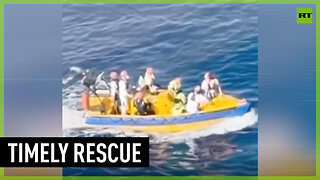 Cruise ship crew rescues 14 people stranded at sea for 8 days