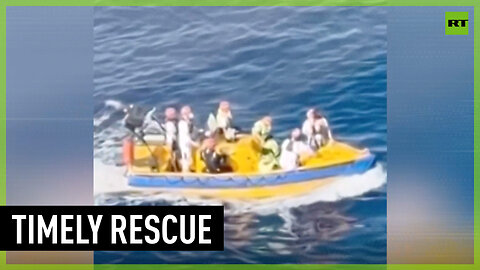 Cruise ship crew rescues 14 people stranded at sea for 8 days