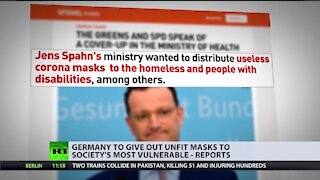 Germany reportedly planned to dump 'unusable' masks on society's most vulnerable