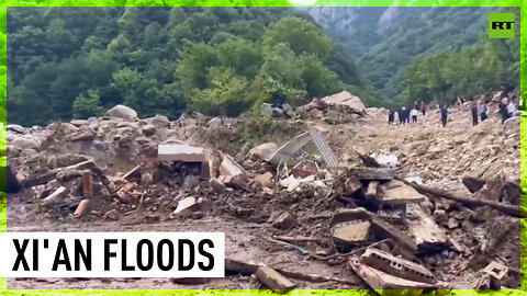Emergency ops underway following deadly landslides in Xi'an, China