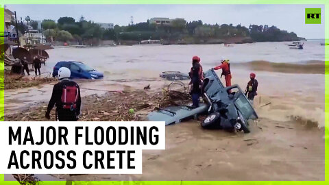 Deadly flash floods hit Crete