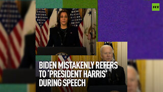 Freudian slip | Biden mistakenly refers to ‘President Harris' during speech