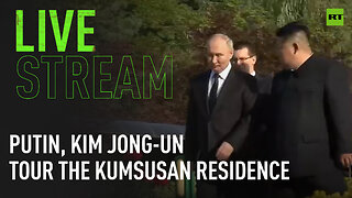 Putin, Kim Jong-un tour the Kumsusan Residence [TAPE]