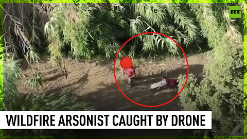 Italian wildfire arsonist caught by drone