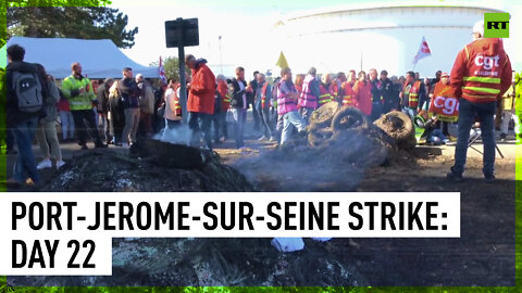 Strike at Port-Jerome-sur-Seine continues