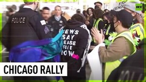 Pro-Palestine rally participants detained at Chicago protest