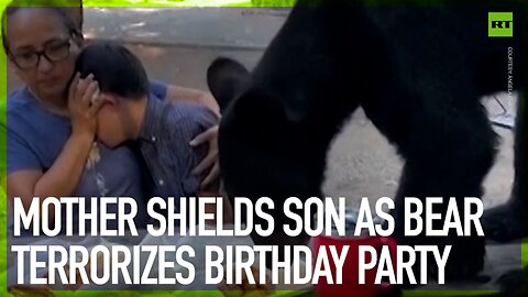 Mother shields son as bear terrorizes birthday party