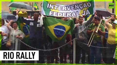 ‘Federal intervention now’: Bolsonaro supporters protest in Brazil