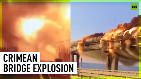 Explosion on the Crimean Bridge