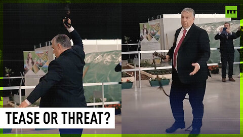 Orbán shows off his whipping skills