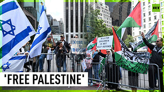 'Judaism - Yes! Zionism - No! | Pro-Palestine protesters counter Jews' parade in NYC