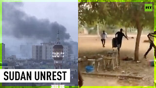 Students run for cover amid gunfire in Sudan’s capital