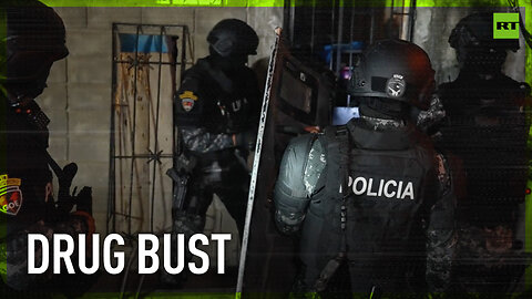 Police raid drug trafficking stronghold in Ecuador