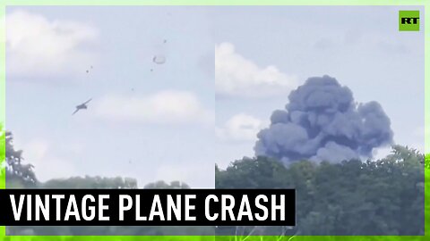 MiG-23 crashes during Michigan air show, pilot and crew member eject safely