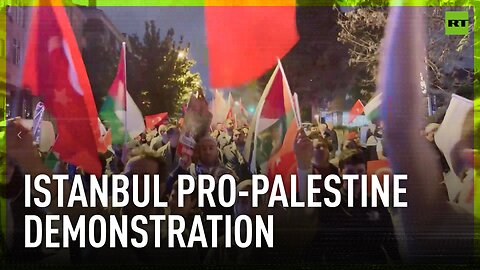 Thousands hit Istanbul streets for pro-Palestine demonstration