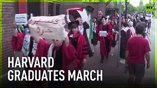 Harvard commencement followed by pro-Palestine march