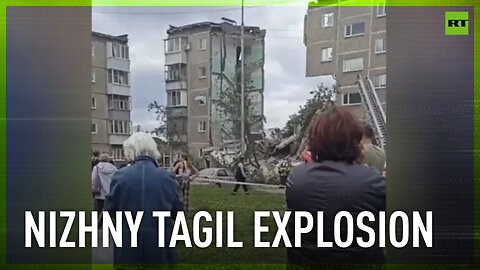 Residential building partially collapses in Nizhny Tagil, Russia