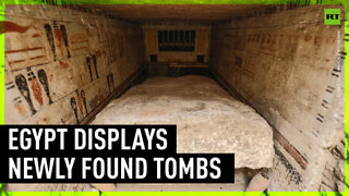 Recently discovered ancient tombs on display in Egypt