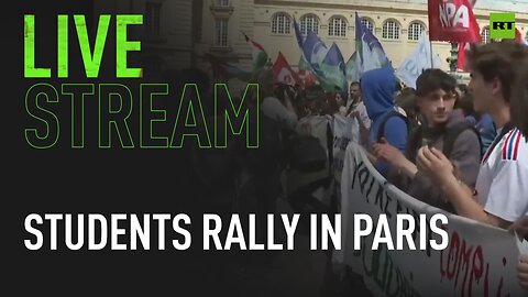 Students in Paris rally against Israel-Hamas conflict