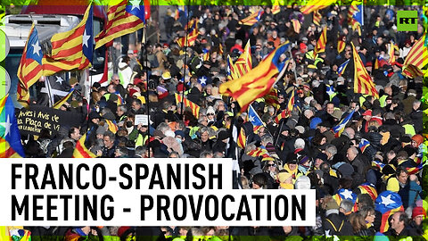 Thousands of Catalans oppose Spain-France summit in Barcelona