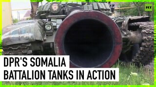 DPR's Somalia Battalion tanks strike Ukrainian dugouts