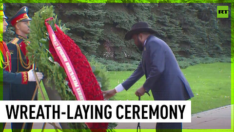South Sudan president takes part in wreath-laying ceremony in Moscow