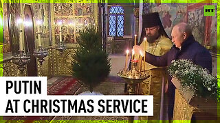 Putin attends Christmas service in Kremlin’s Annunciation Cathedral