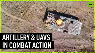 Russian artillery & UAVs destroy Ukrainian military targets