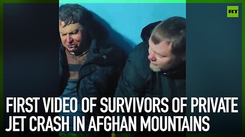 First video of survivors of private jet crash in Afghan mountains