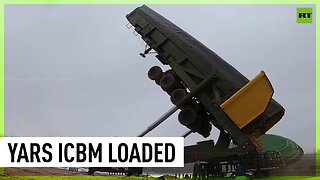 Yars ballistic missile put into silo launcher