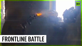 Soldiers film heavy gun battle on frontlines