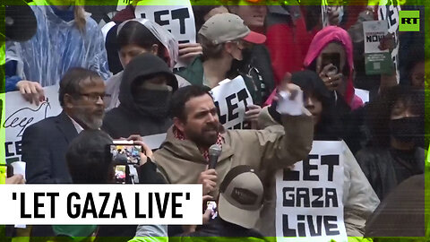 Hundreds of people rally in NYC to call for ceasefire in Gaza