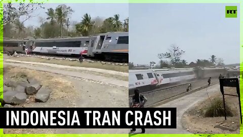 32 injured in train derailment in Indonesia