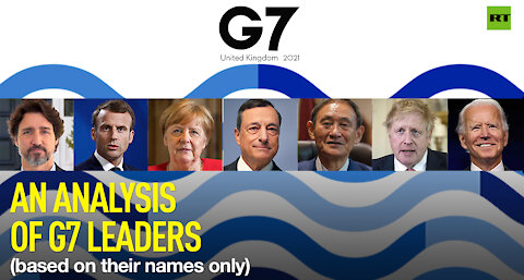 An analysis of G7 leaders (based on their names only)