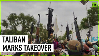 Taliban celebrates anniversary of takeover outside former US Embassy