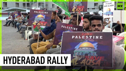 India’s Hyderabad sees mass rally condemning airstrikes on Gaza
