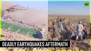Strong earthquakes hit western Afghanistan
