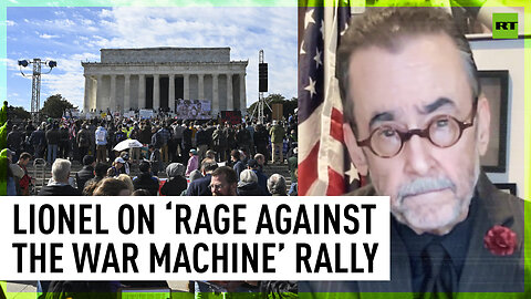 Thousands gather for ‘Rage Against the War Machine’ demo in Washington DC