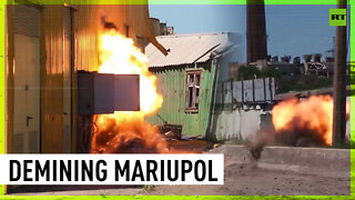 Russian sappers demine Azovstal in Mariupol