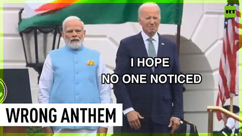 Biden be like: *Crap, not my anthem*