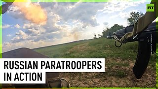 Russian paratroopers strike Ukrainian personnel, vehicles with ATGM