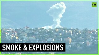 Smoke rises over Lebanese town of Khiyam following IDF shelling