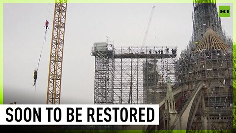 Notre Dame celebrates milestone toward restoration