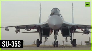 Russian Air Force Su-35s on combat mission