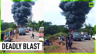 Gasoline tanker explodes in Nigeria