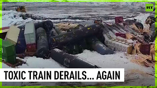 Train with hazardous materials derails in North Dakota