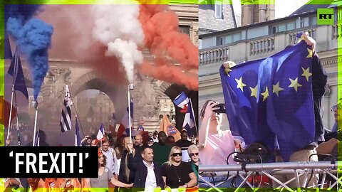 ‘Frexit’ demonstrators rally against France’s EU and NATO membership