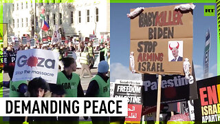 Massive pro-Palestinian crowds flood London streets