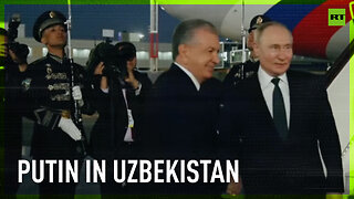 Putin arrives in Uzbekistan for a two-day visit